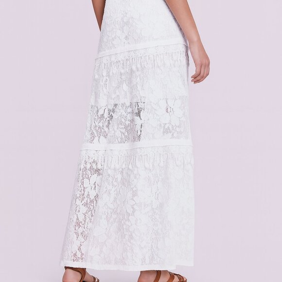 ELIE TAHARI Tayla White Lace Maxi Skirt - Picture 2 of 5